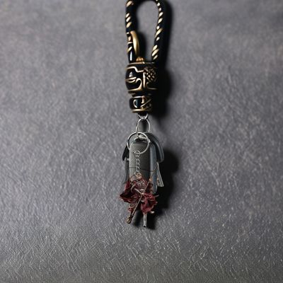 Wukong Schlüsselhanger schwarz Acryl 2D Flachhänger für Rucksack Computer
