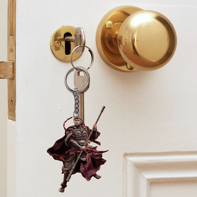 Wukong Schlüsselhanger schwarz Acryl 2D Flachhänger für Rucksack Computer