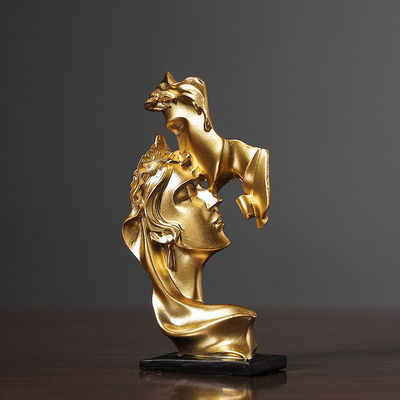 Büro Dekor Moderne Luxus Denker Statue Bambus Harz Handwerk Kreatives Art Deco Stil