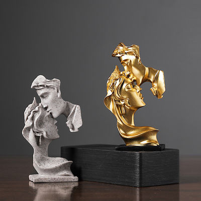 Büro Dekor Moderne Luxus Denker Statue Bambus Harz Handwerk Kreatives Art Deco Stil