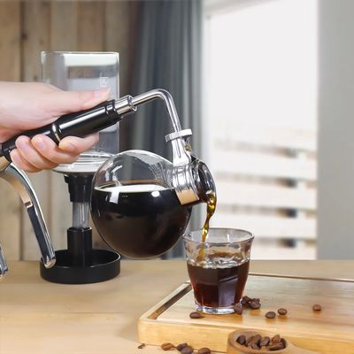 304 Edelstahl-Plunger Tragbares Glas Kaffeemaschine Nachhaltige französische Kaffeemaschine