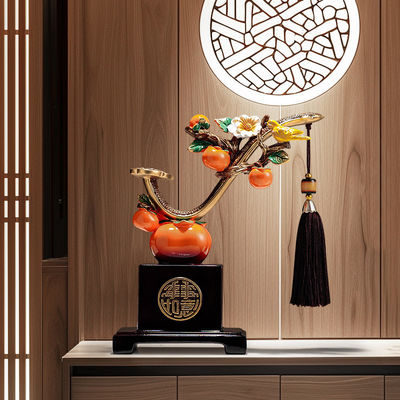 Dekoratives modernes Multifunktions-TV-Stand Weinspeicher Schrank in Ende Persimmon Holz