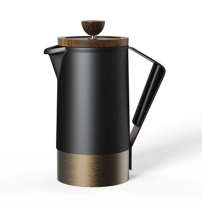 Individuelles Logo Keramische Französische Presse Tragbare Filter aus Edelstahl Kaffeeteiler