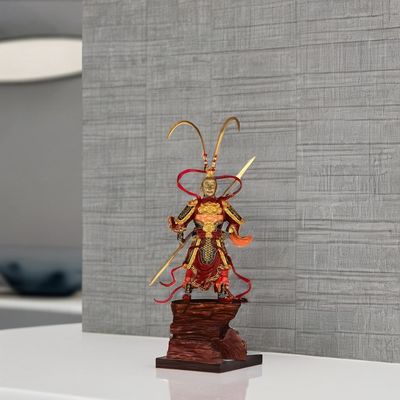 3D-Harz Schwarz Myth Monkey King-Sun Wukong Golden Hoop Figur für zeitgenössisches Design