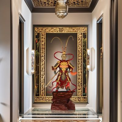 Sammlerstück Jubiläum Sun Wukong Goldene Schnur Harz Schwarzer Mythos Affe König 3D Figur