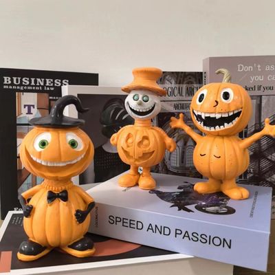 2024 angepasste Farbe Acryl Kürbiskornament für Halloween Home Office Auto Innenräume