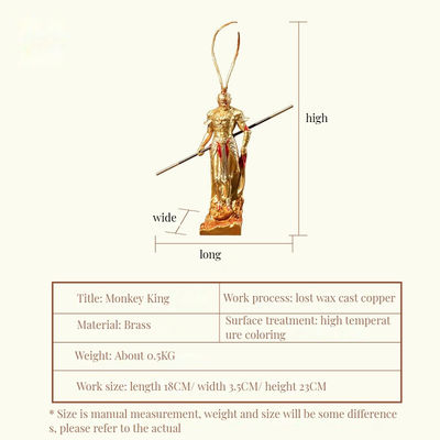 Künstlerische Harzfigur Monkey King aus Journey to the West für Heimdekoration und Sammlung