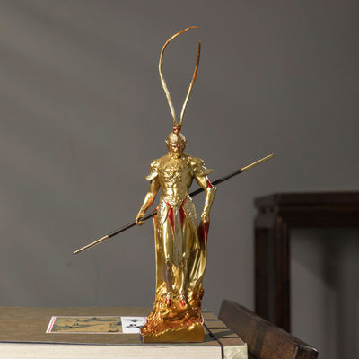 Künstlerische Harzfigur Monkey King aus Journey to the West für Heimdekoration und Sammlung