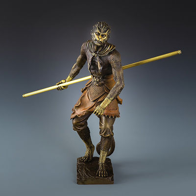 Maßgeschneiderte Größe Schmelzen Exklusiv Maßgeschneiderte Größe Schwarzer Mythos Wukong 3D Statue für Dekor