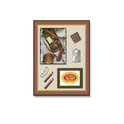 Raffinierte Cafés Dekoration Drei-Dimensionaler Zigarrenwand-Kunst im modernen Chic-Stil