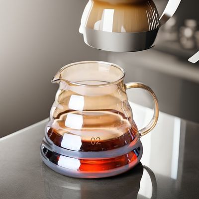Produktion Kaffeekanne Probe Vorlaufzeit 7 Tage Klarglas Set für über Kaffee gießen