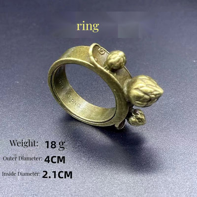 Exklusiv Black Myth Monkey King Gold Hoop Ring Badge Set Vollmetall Artikel