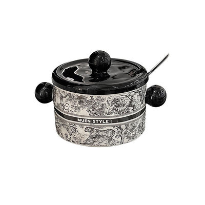 Jungle Style Mikrowellengelassener Gewürzspeicher mit Keramikspülgerät Amphora Lard Jar