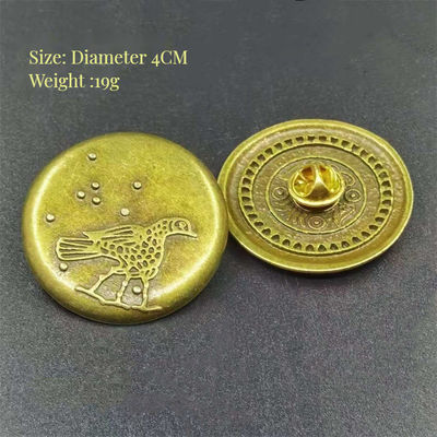 Klassische Gold Hoop Ring Badge Set Schwarzer Mythos Affenkönig Spiel Sammlerstück zum Jahrestag