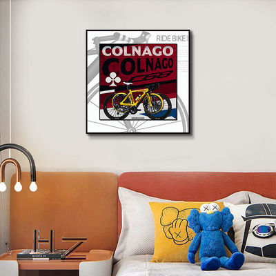 Einstückspaket Dekorativ Moderner Vintage-Stil Legierung Fahrrad hängende Malerei mit Kristall Wandmalerei