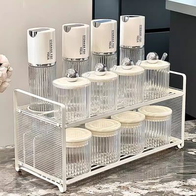 Customized Lid Spice Rack Schrank Organisator für platzsparende Küchenlagerlösungen