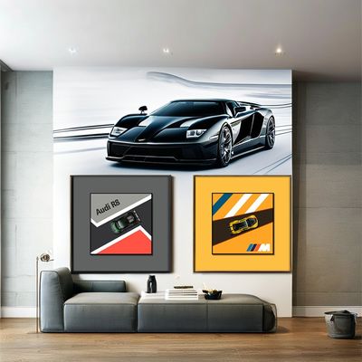 Maßgeschneiderte Größe Moderne Legierung Auto Wand hängend Elektrisch Grenzüberschreitender E-Commerce Stillleben Dekoration für Hotelbüro