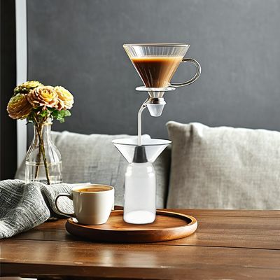 Verpackte Metall American Classic Syphon Kaffeemaschine mit hitzebeständigem Glas Moka Topf