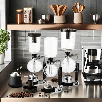 Hohe Borosilikat-Glas Manuelle Kaffeesiphonmaschine 3 Tassen 5 Tassen