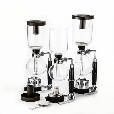 Vorratene amerikanische klassische Syphon-Kaffeemaschine Metall-Aluminium für das Brauen von Kaffee