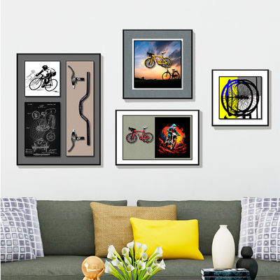 Hochzeitstag Luxus 3D Fahrrad Wandkunst für Home Office Hotel Dekoration