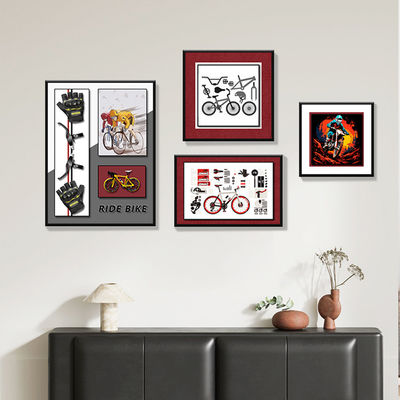Hochzeitstag Luxus 3D Fahrrad Wandkunst für Home Office Hotel Dekoration