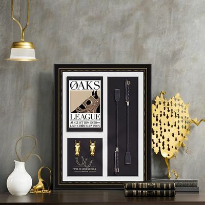 Maßgeschneiderte Größe Dreidimensionale Reiter Wandkunst für Wohnzimmer Eingang Retro Design