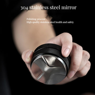 Höhenverstellbarer Espresso Tamper Walnussholz und Aluminiumbasis für ein perfektes Tamping