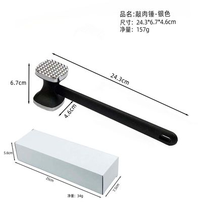 Customized Logo Akzeptiert Fleisch Tenderiser Doppelseitiger Hammer für Steaks und Auftauen