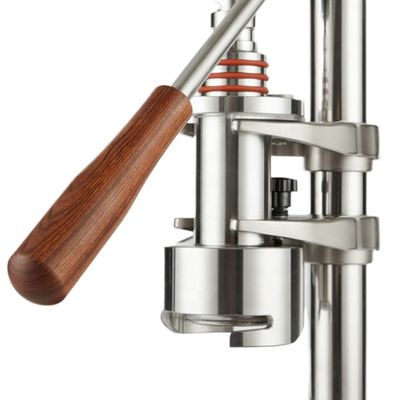 Heimkaffeemaschine mit schwarzem Laser-Logo Espresso Barista Werkzeuge und Druckmessgerät
