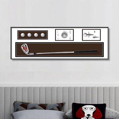 Stilvolle Glaskristall Golf Wandkunst für Wohnzimmer Schlafzimmer Korridor Elektroformat