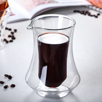 Design Hochborosilikat Glas Kaffeekanne Hergestellt aus Edelstahl Handbrühe