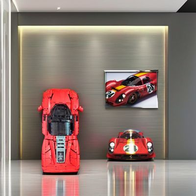 Customized Color Electric Design für moderne 3D Block Auto Wandmalerei im Wohnzimmer