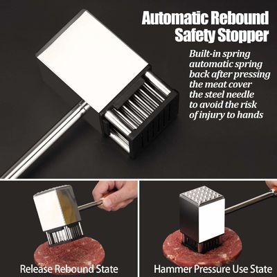 36-Blade Fleischverweicher Edelstahl Hammer zum Weichmachen von Steak Geflügel Türkei