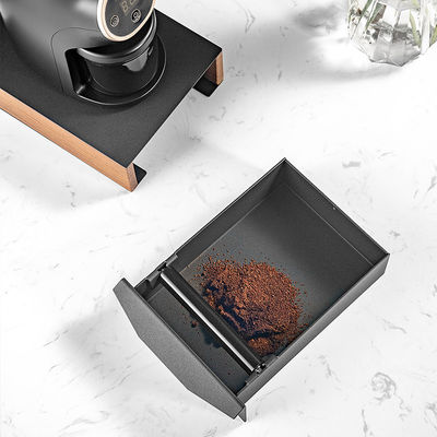 Weiß modernes Design Espresso Kaffee Knock Box Holzrahmen Metall Aluminium