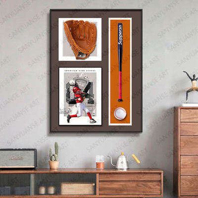 Elektrische Hängende Baseball Wandkunst Postmoderne Art für Home Office Hotel Dekoration