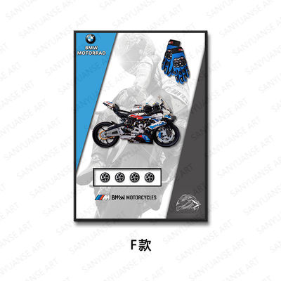 Dekorative Maßstab Moderne Sportwagen Wandkunst-Display-Rahmen mit hängender Funktion