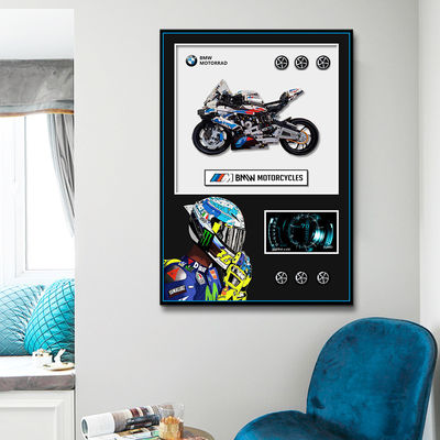 Dekorative Maßstab Moderne Sportwagen Wandkunst-Display-Rahmen mit hängender Funktion