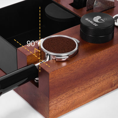 Restaurants Kaffeetools Multifunktions-Holzknockbox mit Edelstahlstand 58mm