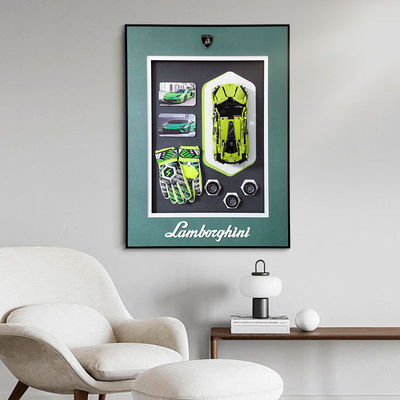 Beschichtung Exklusive moderne Sportwagen Wandbildschirmrahmen Designer Hausmodelle Baukörper Konzept Wandmalereien