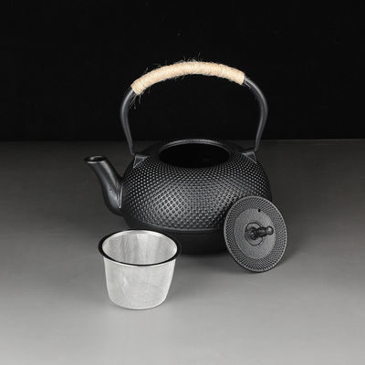 Japanische Gusseisen-Tee-Kaffeekessel-Set perfekt für Heimreisen Schwarzes Zubehör