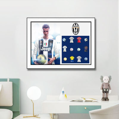 Moderne Fußball Wandkunst Elektrische Bausteine Hängen Format für Wohnzimmer Dekor