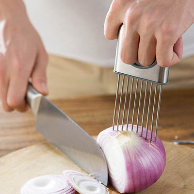 Home Küche Dauerhafte Edelstahl Gemüseschneider Metall-Schneider Nadelschneider