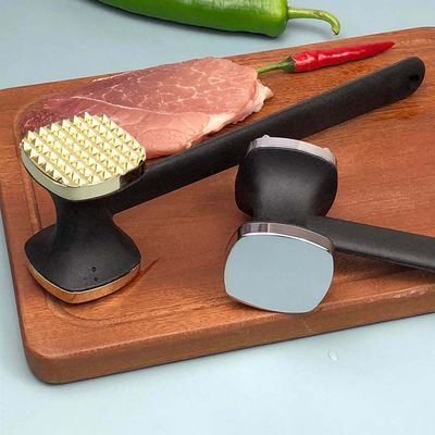 Doppelseitiges Zink-Legierung-Guss-Fleisch-Tenderizer-Fleisch-Hammer für Steak-TV-Shopping
