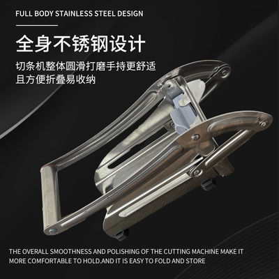 Zuhause Küche Essenzielle Edelstahl-Fries-Schneider für perfekte Gurken-Fries