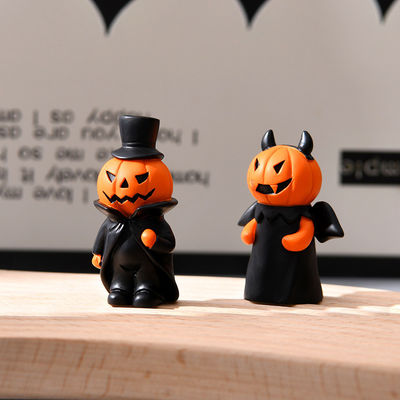 Outdoor Garten Dekoration Halloween Kürbis Harz Handwerk mit lustigem Kürbiskopf