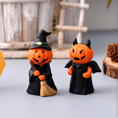 Outdoor Garten Dekoration Halloween Kürbis Harz Handwerk mit lustigem Kürbiskopf