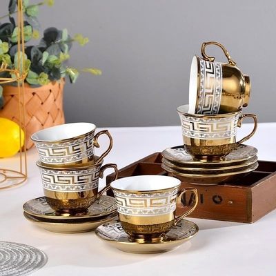 Skimmer Utensilien Typ Golden Design Porzellan Tee und Kaffee Set mit Klappfunktion
