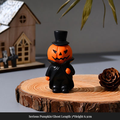 Outdoor Garten Dekoration Halloween Kürbis Harz Handwerk mit lustigem Kürbiskopf