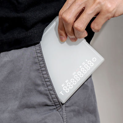 Elektrische Kaffeeskala aus Edelstahl aus ABS 3 kg/0,1 g mit Timer und Ladefunktion